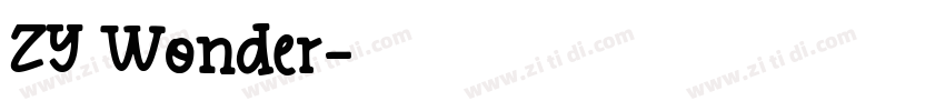ZY Wonder字体转换